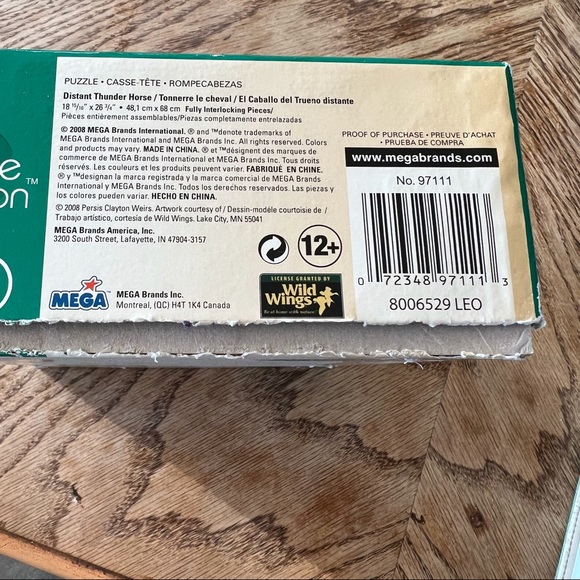 Wild Horse Mustang Jigsaw Puzzle The Distant Thunder Horse 2008 - Picture 5 of 11